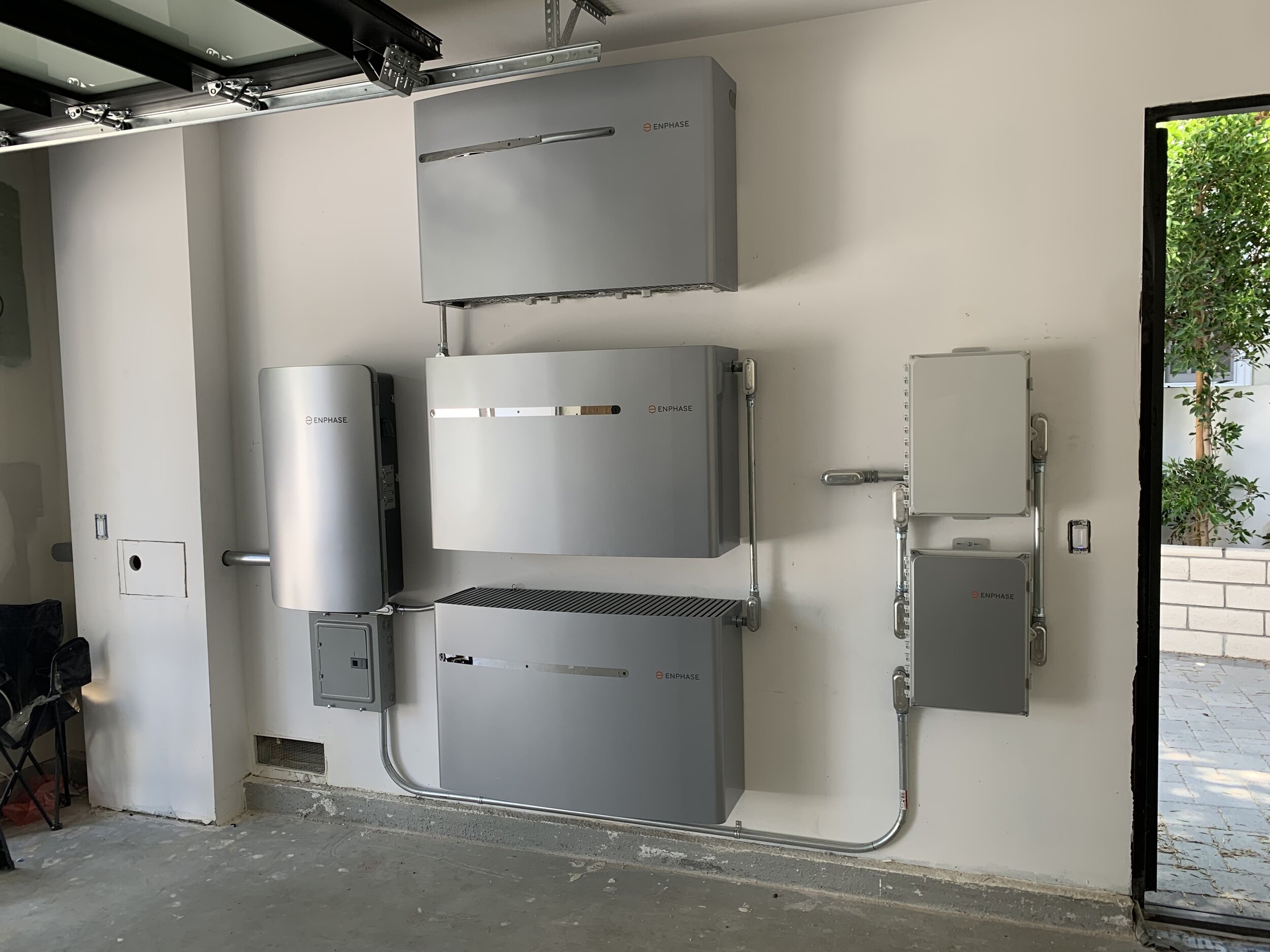 Garage Solar Battery Installation